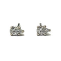 Diamond Pear Stud White Gold Earring 700.00