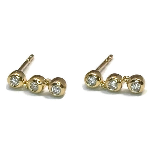 Diamond and Gold Dangle Earring 1095.00
