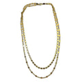 Double layered yellow Gold Chain Necklace 2200.00