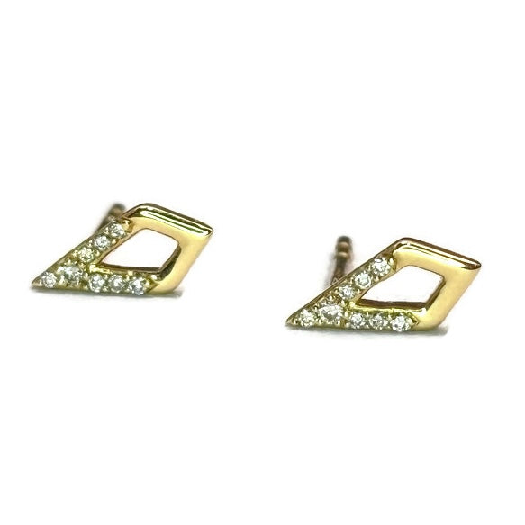 Diamond and Gold Stud Earring 700.00