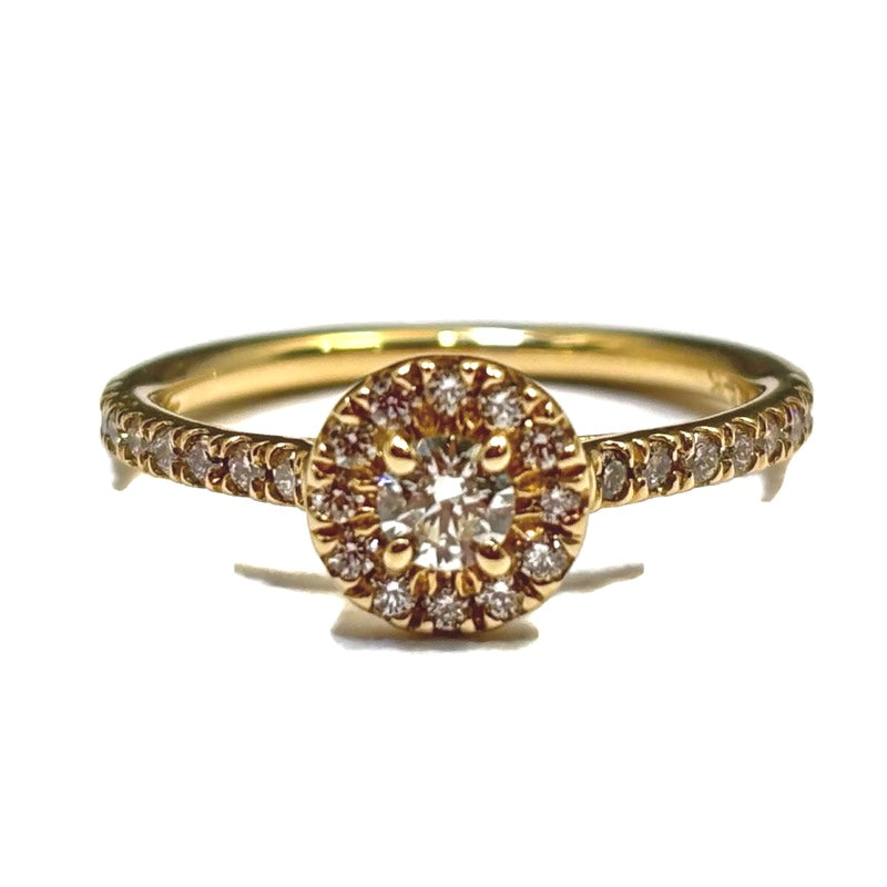 14K Yellow Gold and Diamond Halo Ring 2800.00