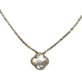 Mother of Pearl and Gold Clover Necklace 950.00