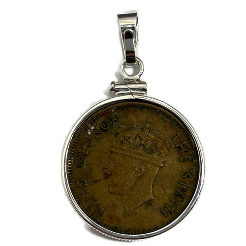 1950 Hong Kong Ten Cents Coin Pendant 85.00