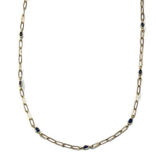 Sapphire By Yard Paperclip Chain 1850.00