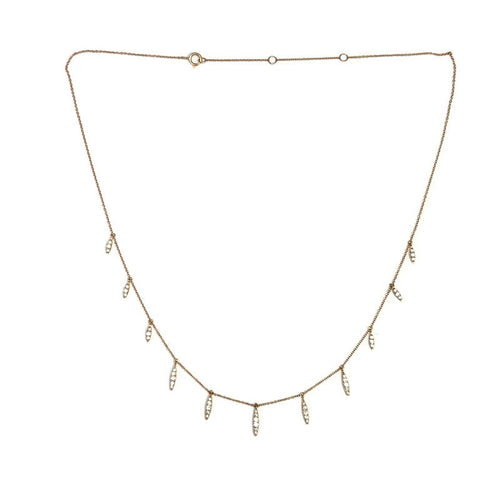 18K Rose Gold and Diamond Necklace 4200.00