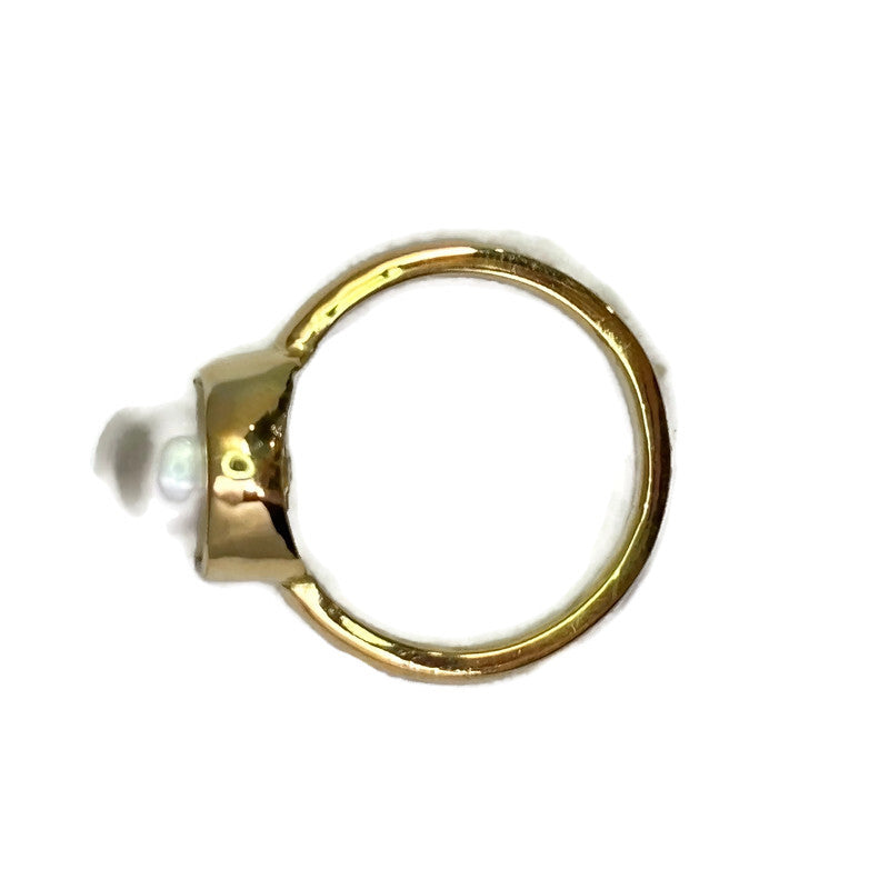 18K Yellow Gold and Akoya Cultured Pearl Ring 3800.00