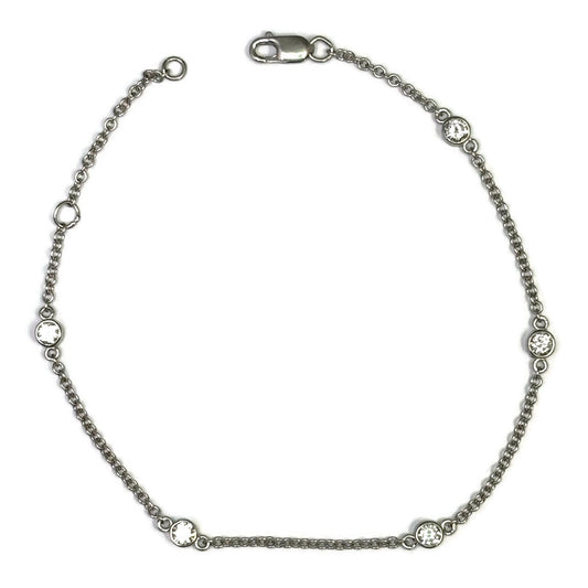 Platinum Diamond By the Yard Bracelet 3200.00
