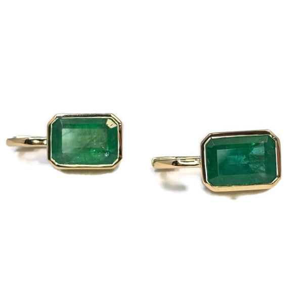 Brazil Emerald Hoop Huggie Earring 15000.00