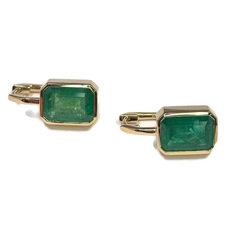 Brazil Emerald Hoop Huggie Earring 15000.00