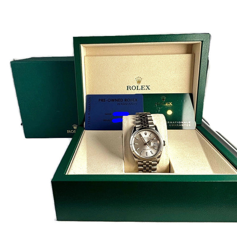 Stainless Steel 36mm Oyster Perpetual Datejust Rolex 13900.00