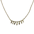 Yellow Gold Diamond Dangle Necklace 1900.00