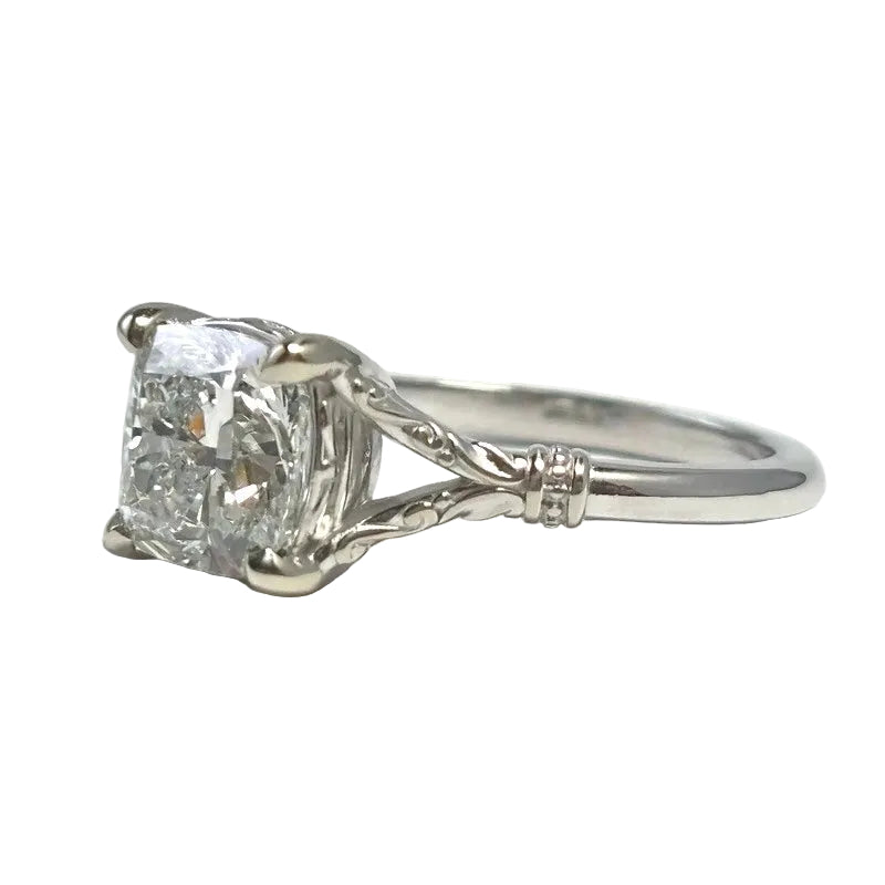Cushion Solitaire Lab Diamond 1.91cts Ring 3500.00