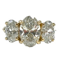 4.01 Lab Grown Oval 3 Stone Diamond Ring 7200.00