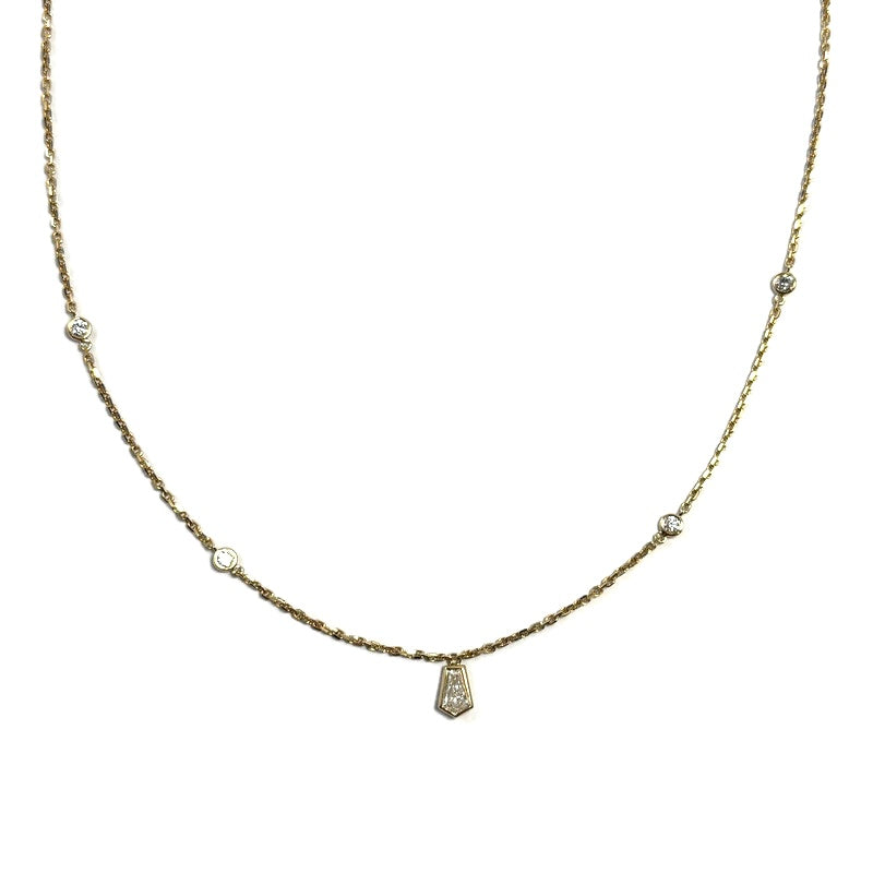 Diamond by Yard Necklace Mixed Shape 4250.00