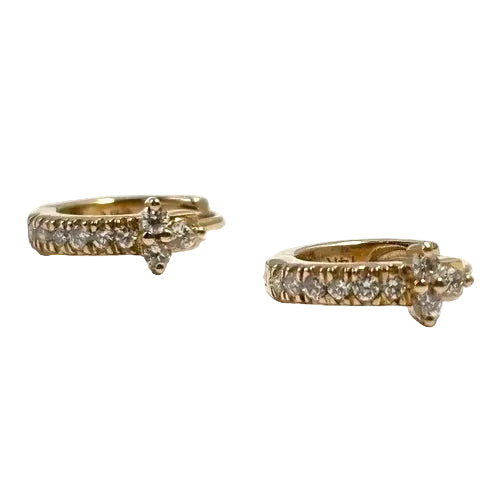 Diamond Hoop Huggies 1500.00