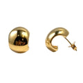 Chunky Lightweight Italian J Hoop Earrings 1800.00