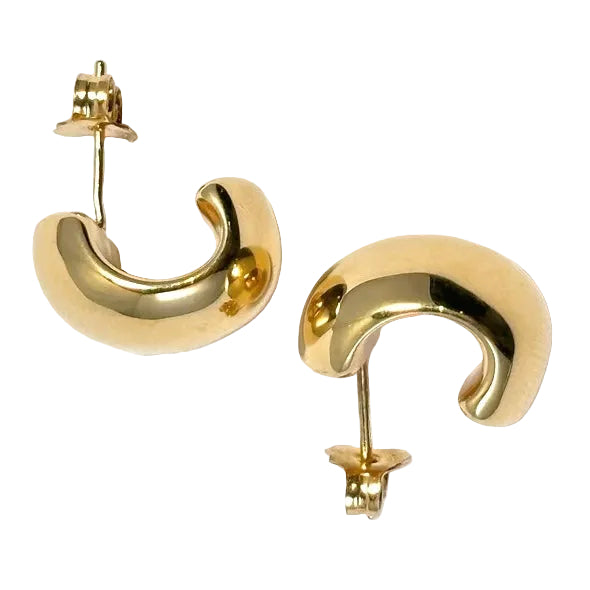 Chunky Lightweight Italian J Hoop Earrings 1800.00