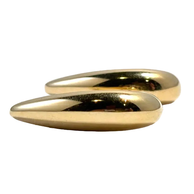 Chunky Italian Tapered Hoop Earrings 2050.00