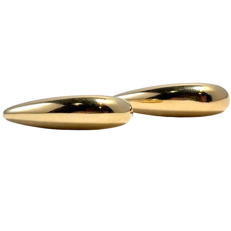 Chunky Italian Tapered Hoop Earrings 2050.00