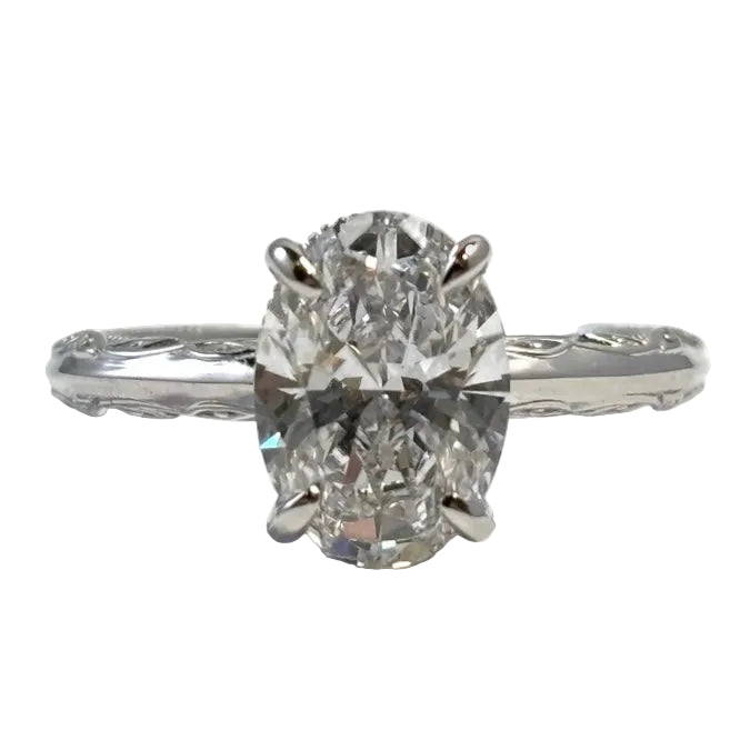 2.10ct Lab Diamond White Gold Engagement Ring 4800.00