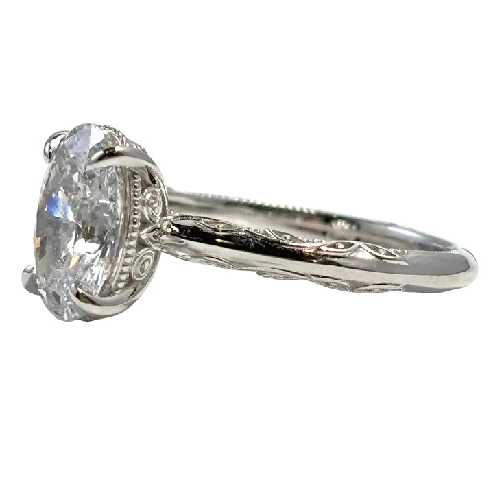 2.10ct Lab Diamond White Gold Engagement Ring 4800.00