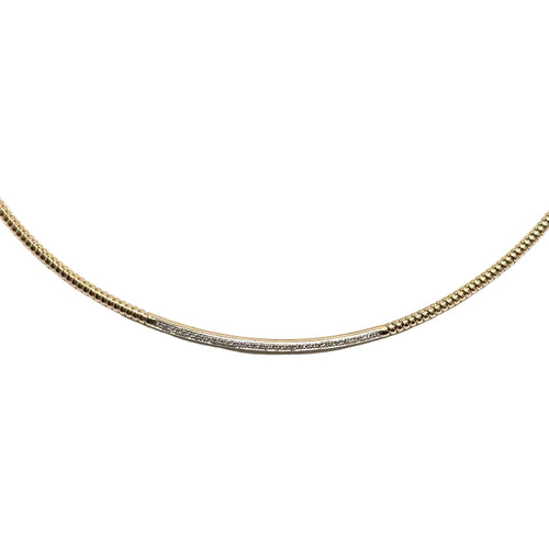 Antonio Papini Italian 18ky Diamond Omega Chain Necklace 11700.00