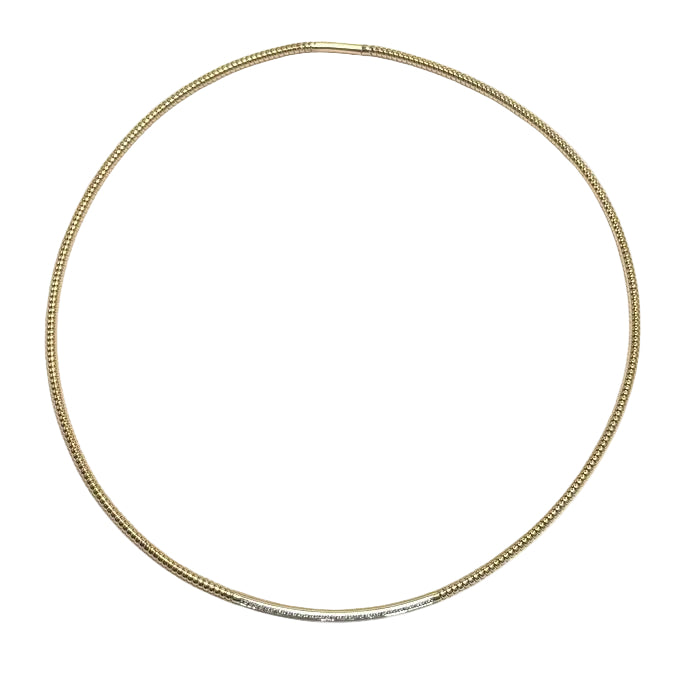 Antonio Papini Italian 18ky Diamond Omega Chain Necklace 11700.00