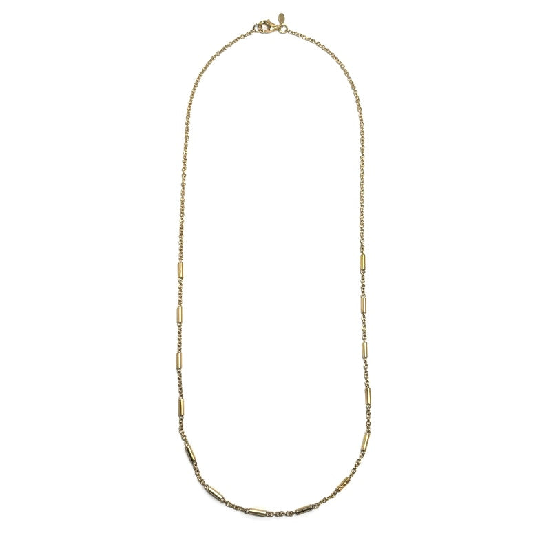 Antonio Papini Italian 18ky Gold Bar and Chain Style Necklace 4650.00