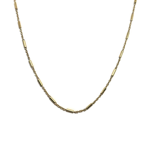 Antonio Papini Italian 18ky Gold Bar and Chain Style Necklace 4650.00