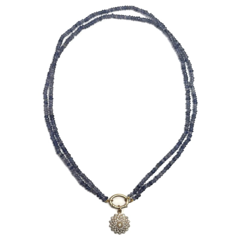 Tanzanite and Yellow Gold Charm Necklace (Strand ONLY) 400.00