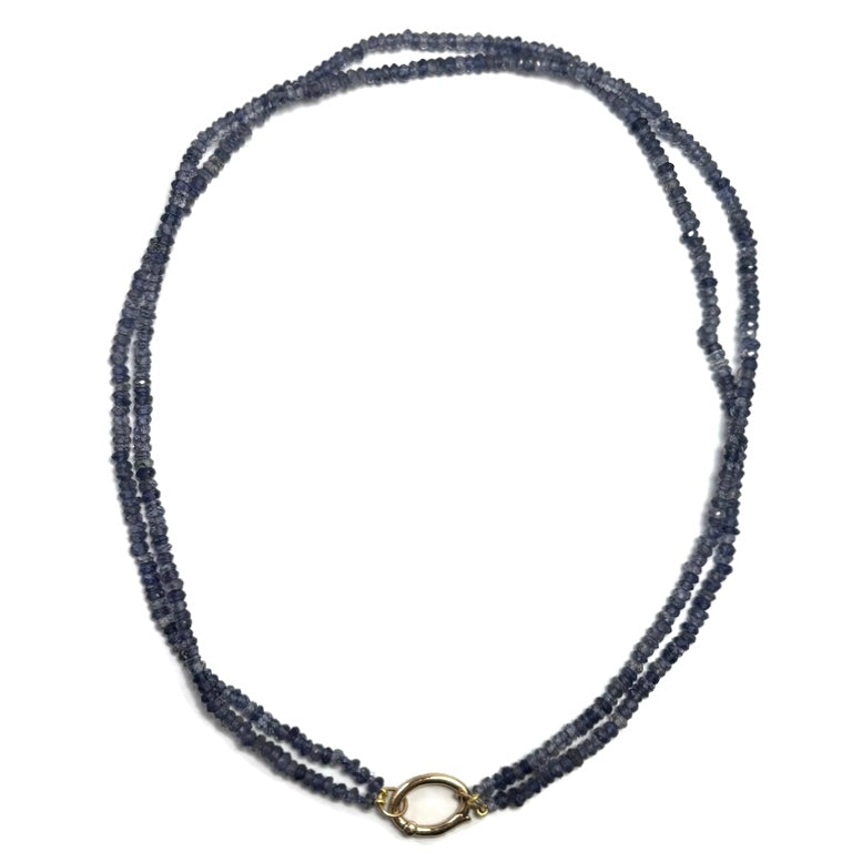 Tanzanite and Yellow Gold Charm Necklace (Strand ONLY) 400.00