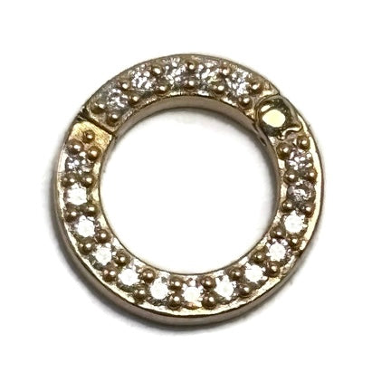 Yellow Gold and Diamond Carabiner 1300.00