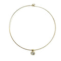 Pashmina Wire Choker Cuff Necklace 16" 90.00