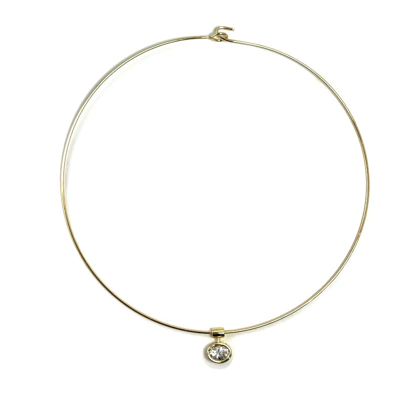 Pashmina Wire Choker Cuff Necklace 16" 90.00
