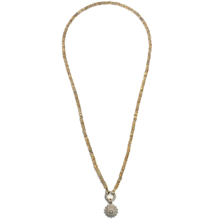 Citrine Faceted Yellow Gold Necklace (Strand ONLY) 400.00