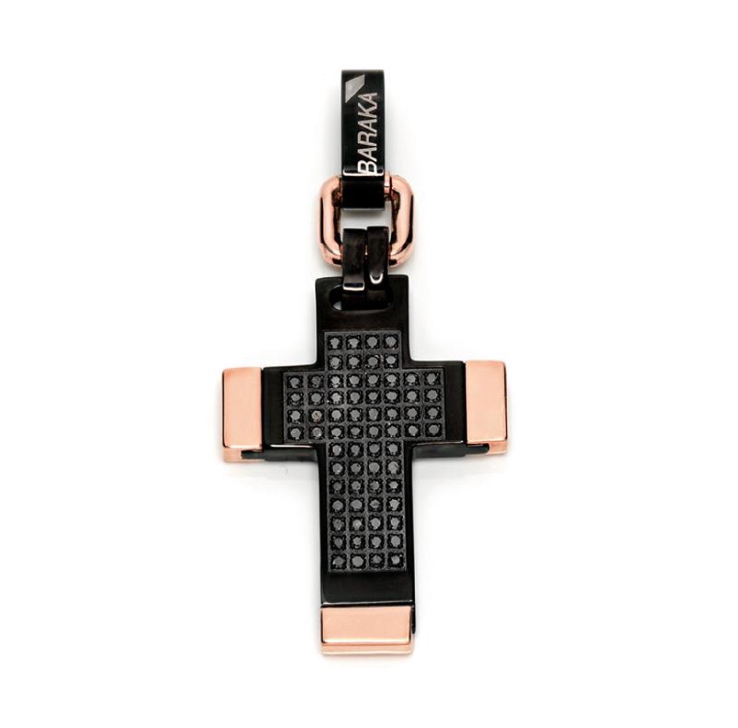 Baraka Gold Cross with Black Diamonds 2655.00
