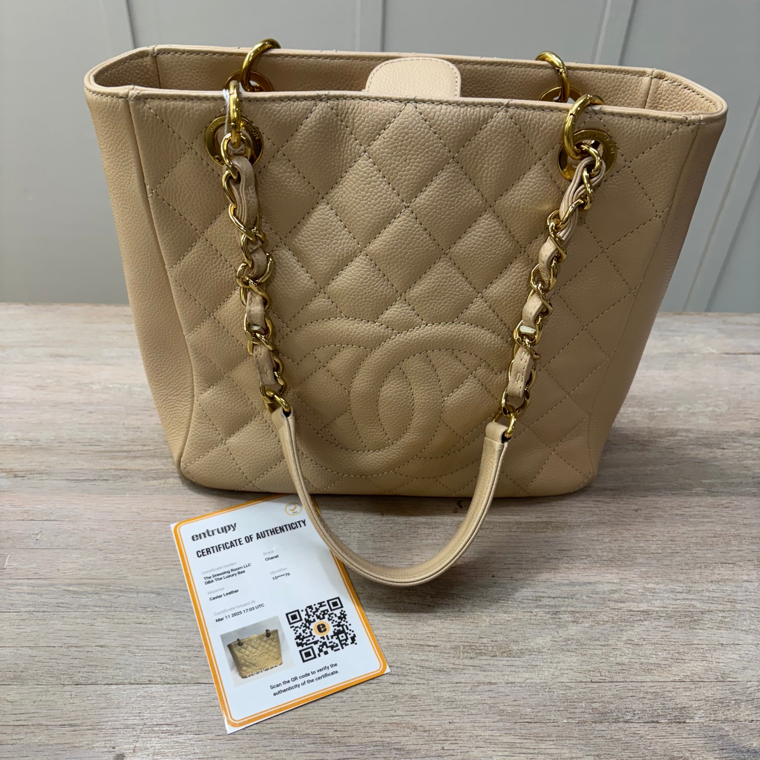 Chanel PST Beige/Gold 3295.00