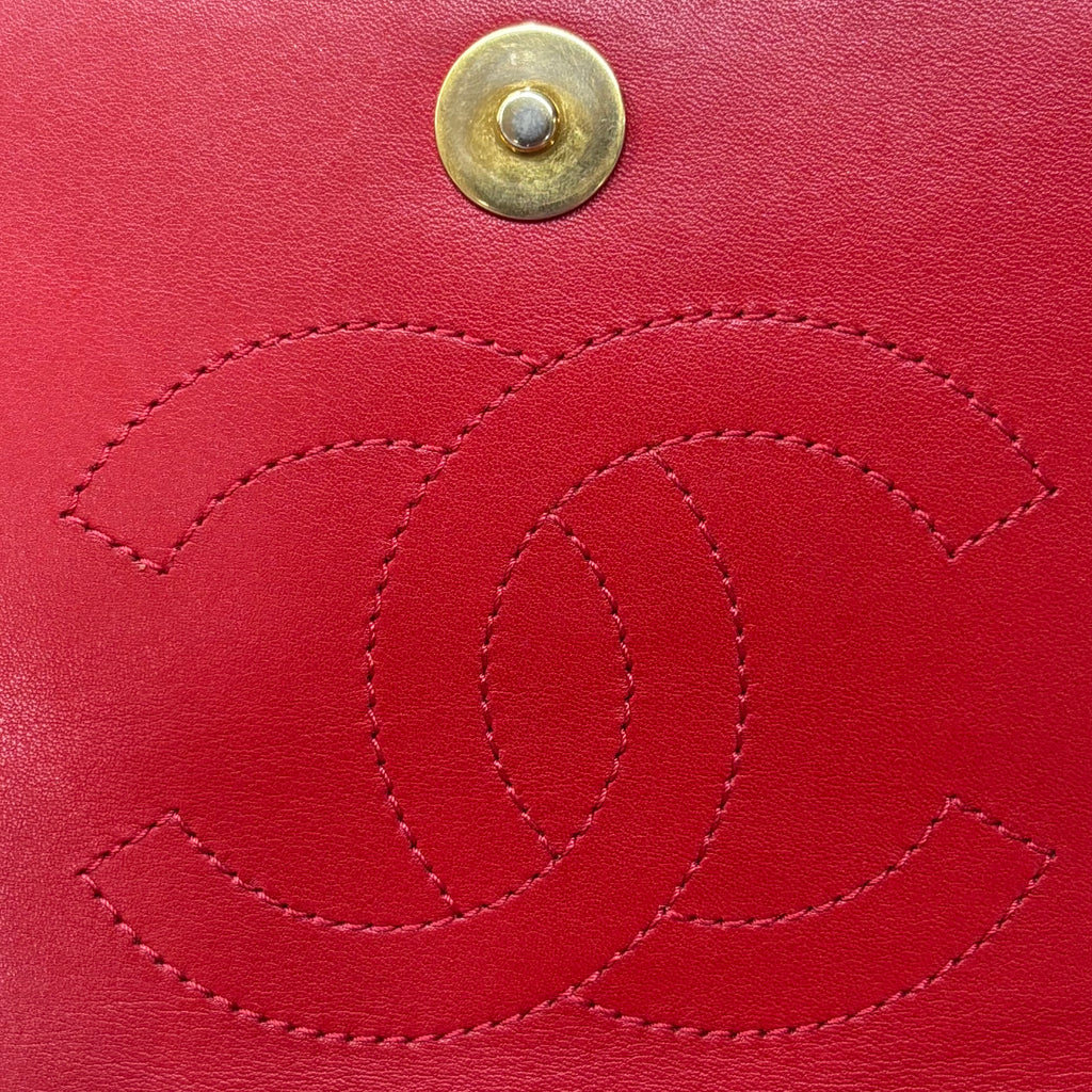 Chanel Red Caviar Single Flap 4100.00