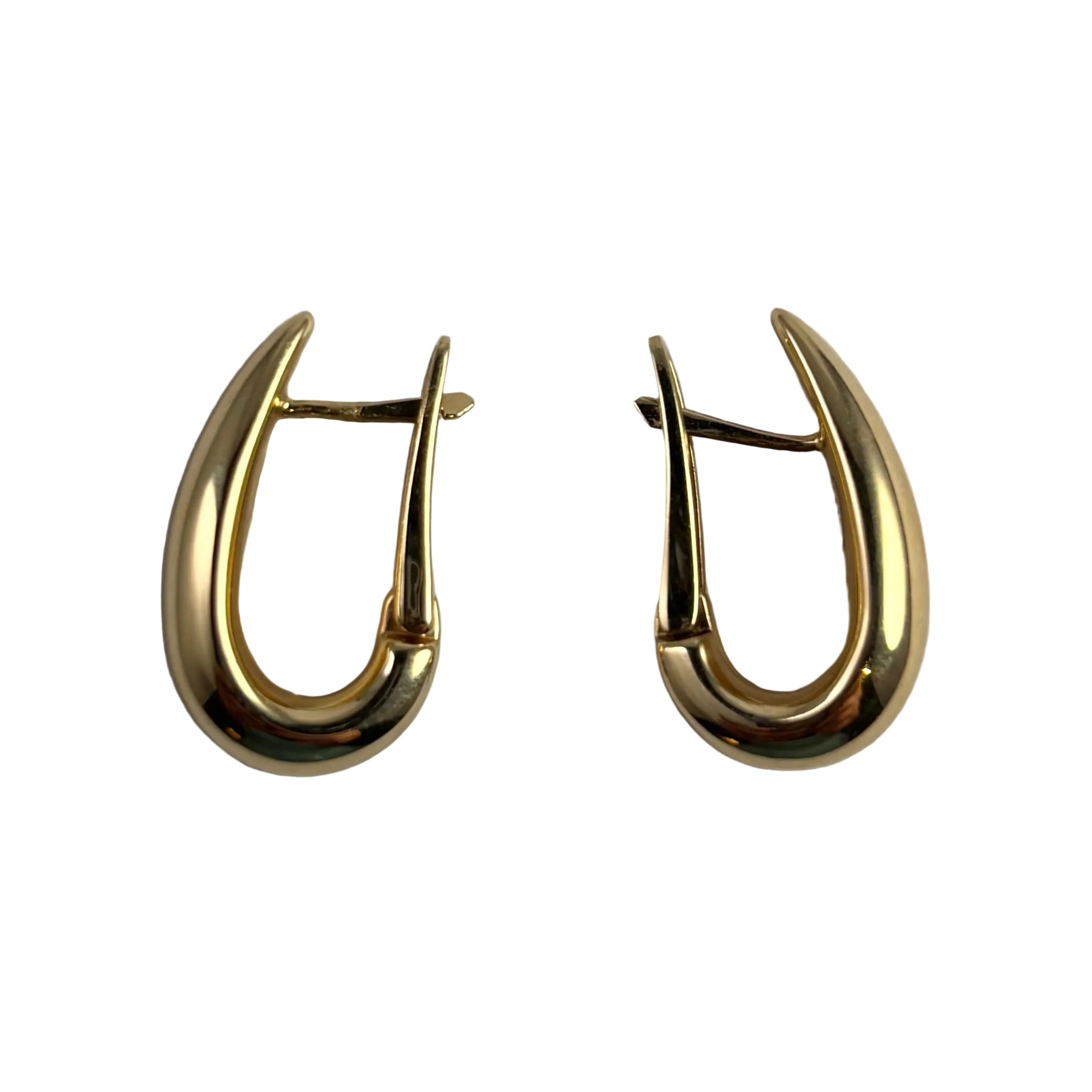 Chunky Italian Tapered Hoop Earrings 2050.00