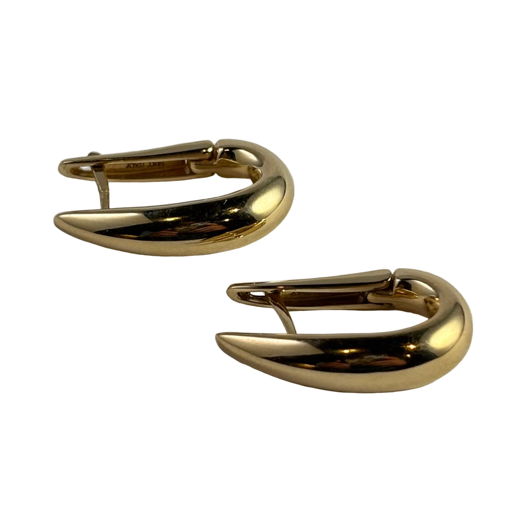 Chunky Italian Tapered Hoop Earrings 2050.00