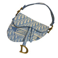 Christian Dior A Condition Saddle Handbag Logo Embroidered Oblique Canvas Medium 3200.00