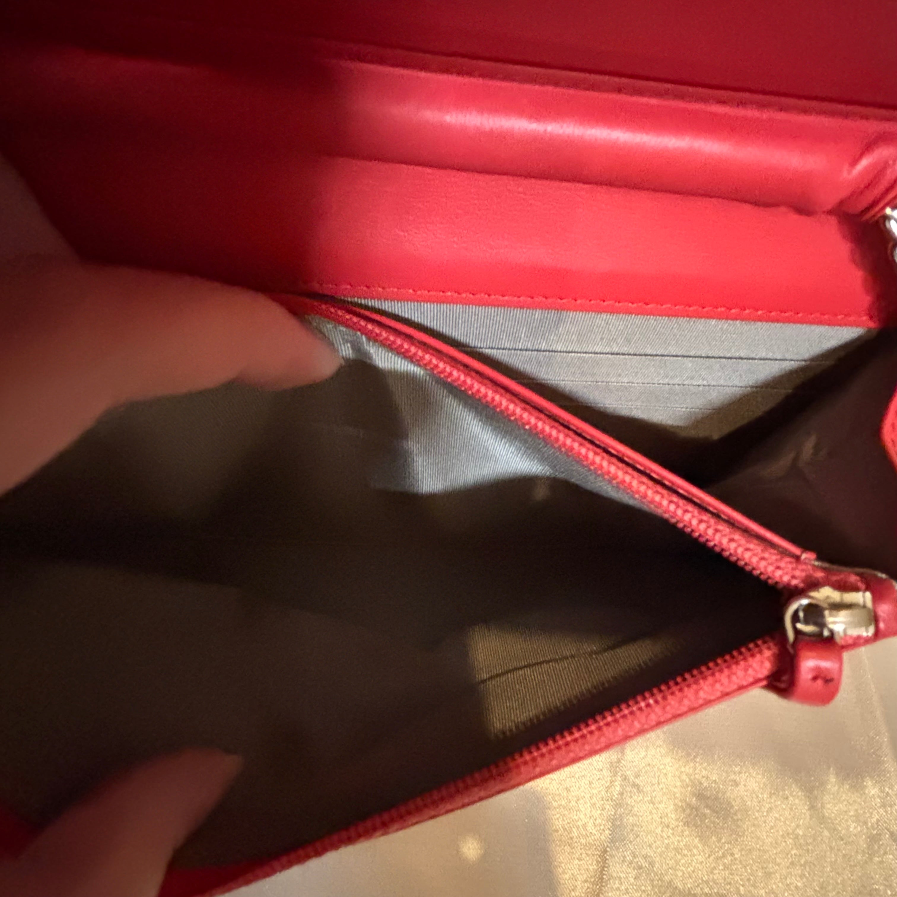 Chanel A Condition Coral Caviar Wallet on Chain 2700.00