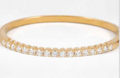 Diamond 18K Hinged Bangle 1.70ct TW 12250.00