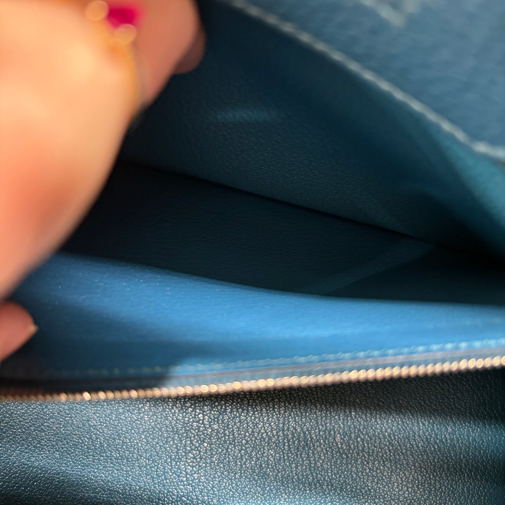 Hermes Birkin Pre-Loved Blue Jean Handbag Togo 22500.00