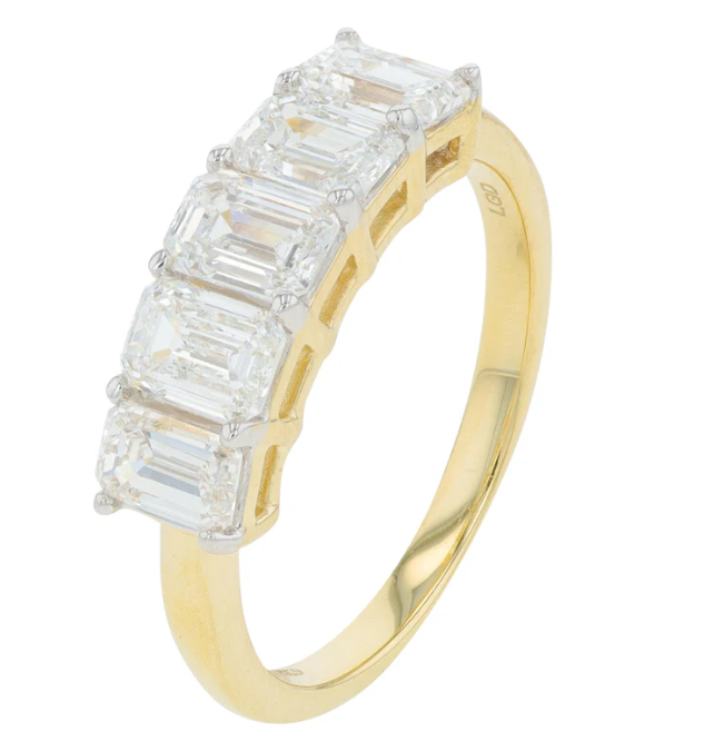 14K Yellow Gold 2.0ctw Lab Grown Diamond Band 3150.00