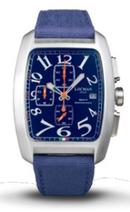 LOCMAN Sport Anniversary Chrono Quartz Aluminum S.S. Blue 420.00