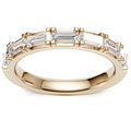 Lab Grown Diamond Baguette Yellow Gold Band 2600.00