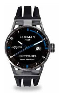 LOCMAN Montecristo Three Hands Auto Blue S.S. Titanium Sunray Black 1080.00