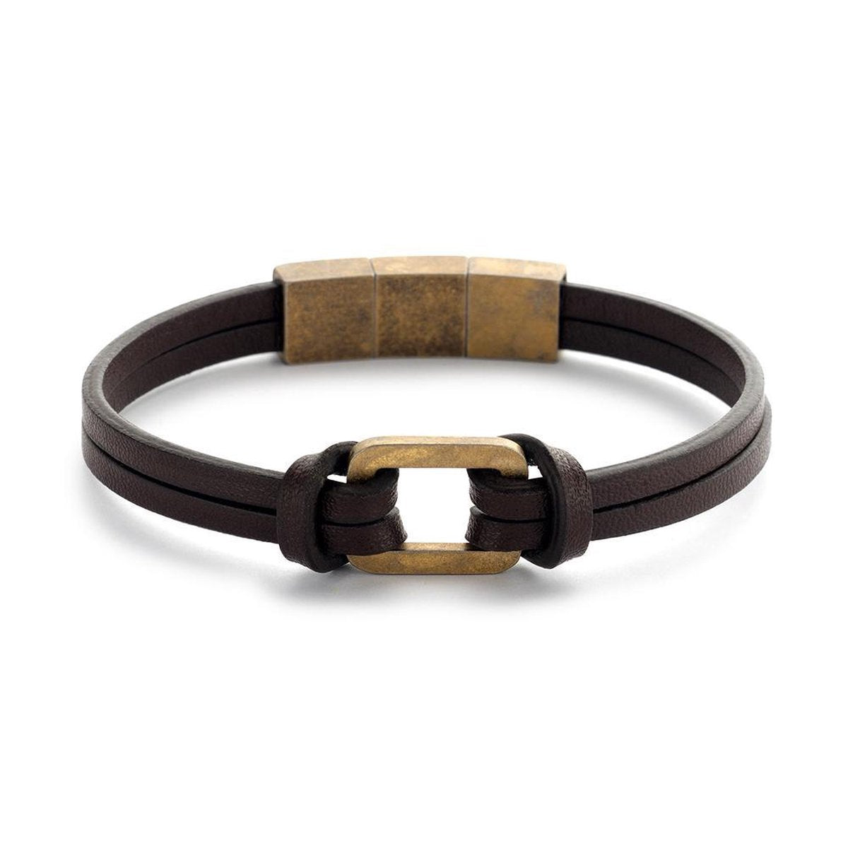 Men's Honor Bracelet Gold/Brown 49.00