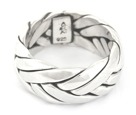 ANYA Sterling Silver Heavy Woven Ring Size 9 160.00